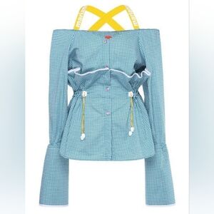 Marianna Senchina Gingham Check Toggle Top